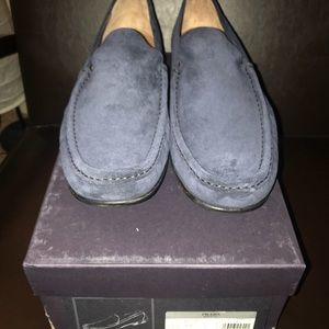Suede Prada loafers